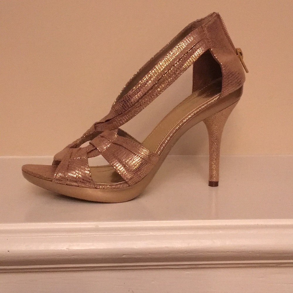 F21 Gold Python Heel - image 2